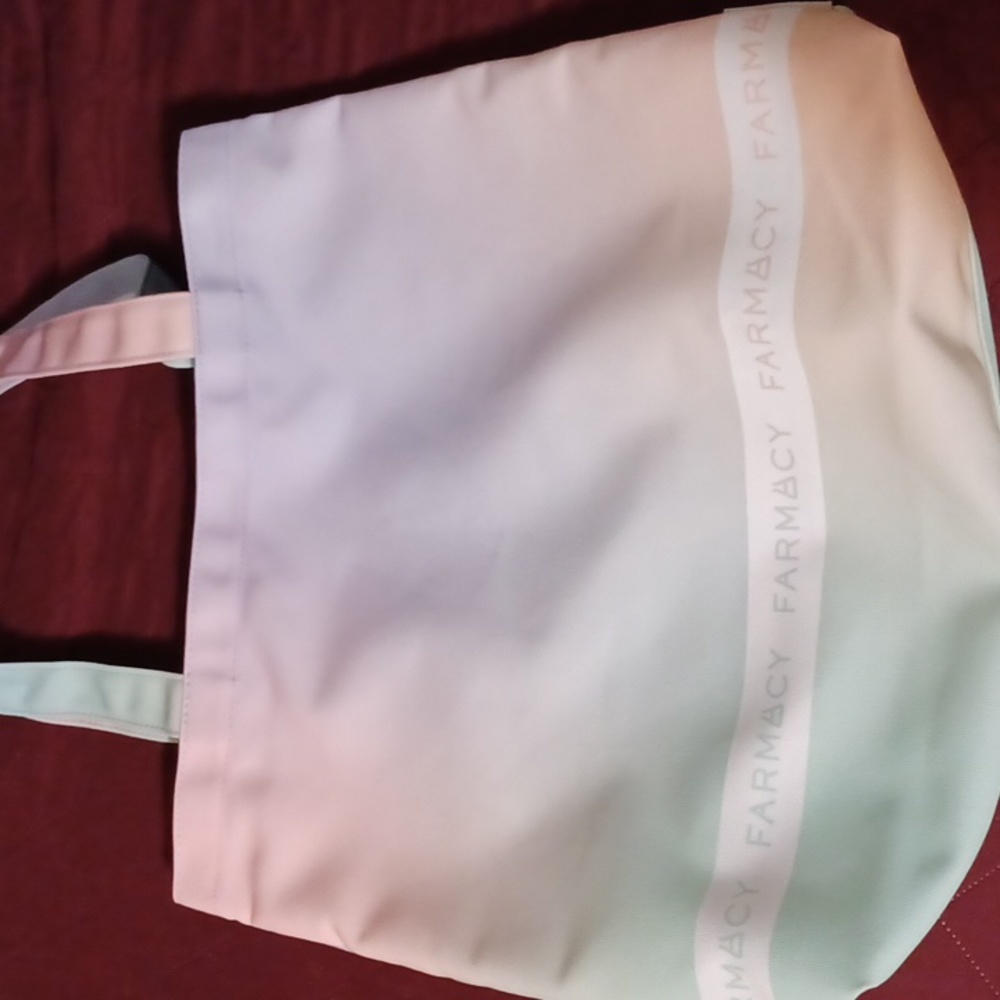 Farmacy skin care pastel tote bag